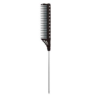 YS-154-125 GLAVNIK EXTRA LONG METAL TAIL COMB BLACK - 1