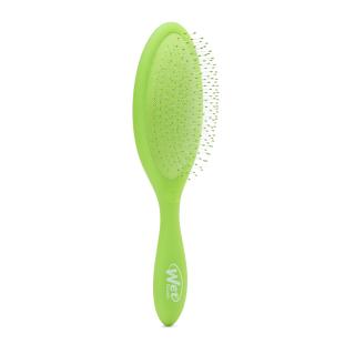 Enobarvna Wet Brush krtača z ergonomskim ročajem in limetno zelenimi ščetinami