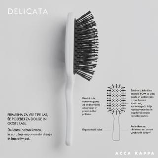 Acca Kappa Delicata – profesionalna krtača za dolge in goste lase