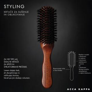 Acca Kappa Styling Brush – krtača za sušenje in oblikovanje las