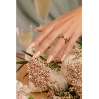 GEL POLISH ID3 Champagne Nude With Gold Shimmer - 3