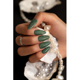 GEL POLISH MD4 Green Glitter - 3