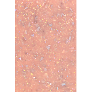 GEL POLISH FF1 Pastel pink with holographic foil - 3