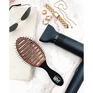 Keramična detangling krtača Wet Brush s črnim ergonomskim ročajem in hitrosušečo zasnovo