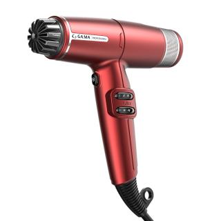 GA.MA IQ Lite rdeč profesionalni sušilnik za lase z dodatki