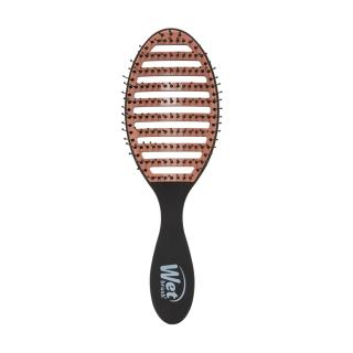 Zračna krtača Wet Brush s keramično blazinico in črnim ročajem za enostavno oblikovanje pričeske