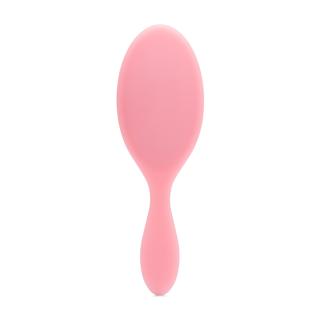 Pastelno roza krtača Wet Brush s prilagodljivimi ščetinami in ergonomskim ročajem.