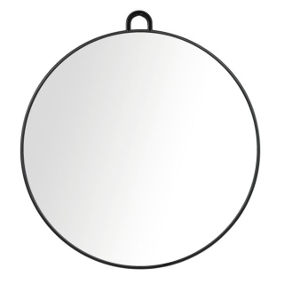 ogledalo SIB Luna Round Mirror - črn