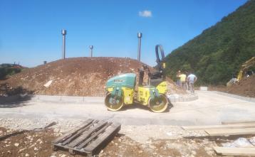 Gradnja vodohrana v naselju Vrh pri Dolskem, 14. julij 2020