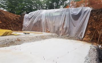 Gradnja vodohrana v naselju Vrh pri Dolskem, 5. maj 2020