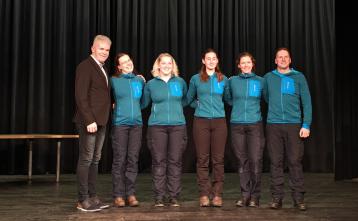 Ekipa prve pomoči Občine Gorenja vas - Poljane z županom Milanom Čadežem