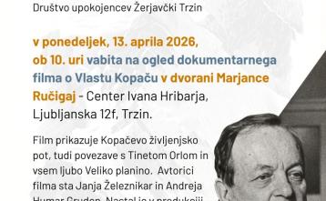 Slika za dogodek Ogled dokumentarnega filma o Vlastu Kopaču