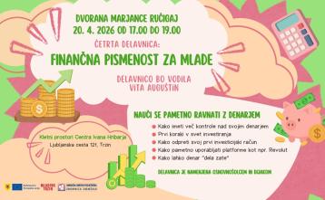 Slika za dogodek Četrta delavnica: FINANČNA PISMENOST ZA MLADE