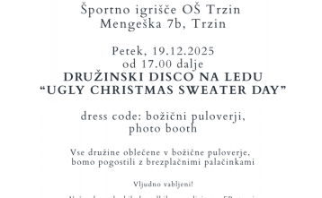 Družinski disco na ledu - UGLY CHRISTMAS SWEATER DAY