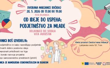 Slika za dogodek Peta delavnica: Od ideje do uspeha: Podjetništvo za mlade