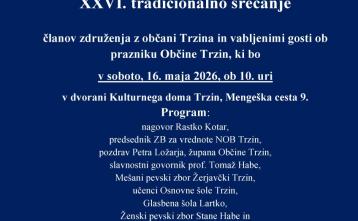 Slika za dogodek XXVI. tradicionalno srečanje ZB za vrednote NOB Občine Trzin z občani