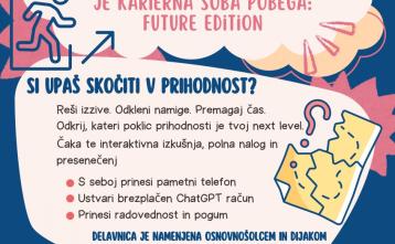 Slika za dogodek Tretja delavnica: Pobegnite z nami v prihodnost