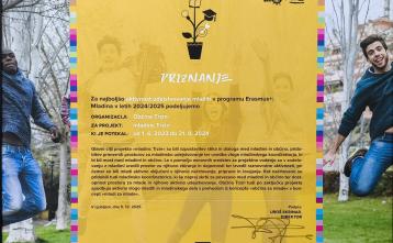 Priznanje projektu mladinc Trzin foto: Nina Goropečnik