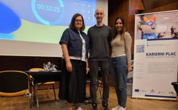 Foto: Marija Keserović, Cene Štupar - CILJ, Karierni Plac - Karierni center za mlade+