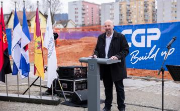 Odkritje temeljnega kamna za prizidek ZD Domžale Foto: Jure Gubanc