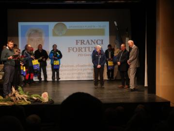 Franci Fortuna na podelitvi spominske plakete na Ljubnem FOTO: ANICA FORTUNA