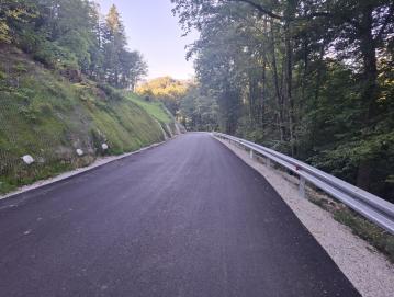 Obnovljeni odsek na lokalni cesti Kopačnica–Leskovica Foto: Gašper Čadež