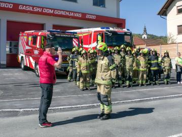 V novi gasilski dom se je že preselila operativna enota. FOTO: VITO DEBELJAK