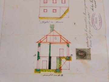Načrt za Platiševo hišo v Gorenji vasi je 5. maja 1895 izdelal Janez Peternel, zidar iz Podgore. Foto: JURE FERLAN