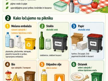 Navodila, kako pripraviti piknik z manj odpadki