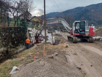 Dela na cesti Trebija–Stara Oselica FOTO: ARHIV OBČINE
