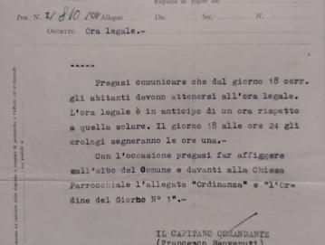 Dopis, ki ga je poveljnik okupacijskih sil poslal na občino in župnijo Trata FOTO: JURE FERLAN