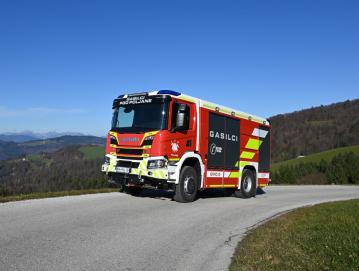 V Poljanah imajo novo gasilsko vozilo, katerega prevzem bo prihodnje leto. FOTO: MATEVŽ DEMŠAR