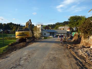Rekonstrukcijska dela na cesti v Lučinah so se začela