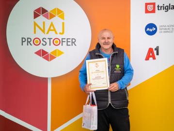 Naziv najprostofer si je v občini Gorenja vas - Poljane prislužil Bojan Naglič. FOTO: DAMJAN KONČAR