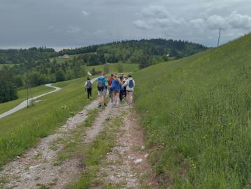 Pot po sledeh gradnje Rupnikove linije vodi po pobočjih Žirovskega vrha, od koder se odpirajo čudoviti razgledi. Foto: Jure Ferlan