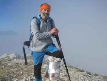 Ivan Filipič se v gorah zelo dobro počuti, zato jih pogosto obiskuje. FOTO: OSEBNI ARHIV