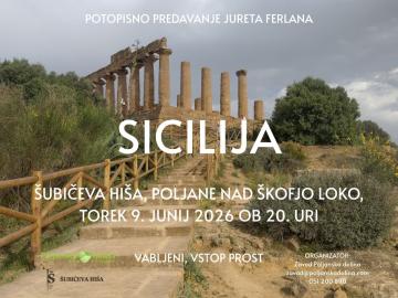 Potopisno predavanje Sicilija v Šubičevi hiši