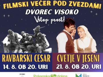 filmska večera na Dvorcu Visoko