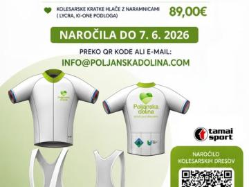 Naročilo kolesarskega dresa Poljanska dolina