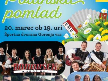 Koncert Polanska pomlad ta petek v Gorenji vasi!