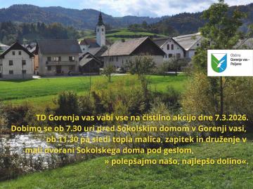 Čistilna akcija s TD Gorenja vas