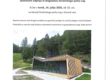 Odprtje družinskega parka LOG