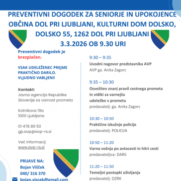 Slika za novico Vabilo na preventivni dogodek
