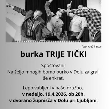Slika za novico burka TRIJE TIČKE 