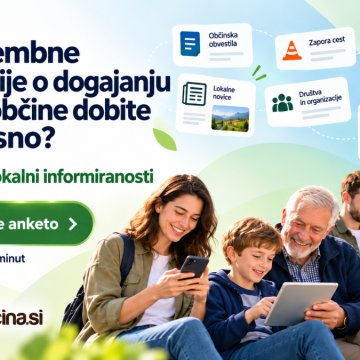 Slika za novico Ali pomembne informacije o dogajanju v naši občini dobite pravočasno?