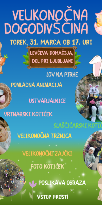 Slika za novico Velikonočna dogodivščina na Levčevi domačiji