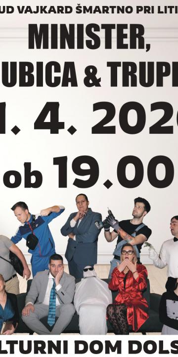 Slika za novico Gledališka predstava: Minister, ljubica & truplo