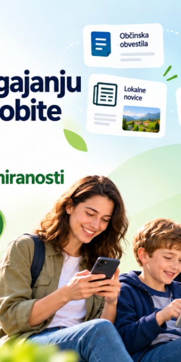 Slika za novico Ali pomembne informacije o dogajanju v naši občini dobite pravočasno?