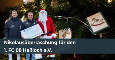 Nikolausüberraschung für den 1. FC 08 Haßloch e.V.