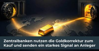 Zentralbanken nutzen die Goldkorrektur zum Kauf und senden ein starkes Signal an Anleger